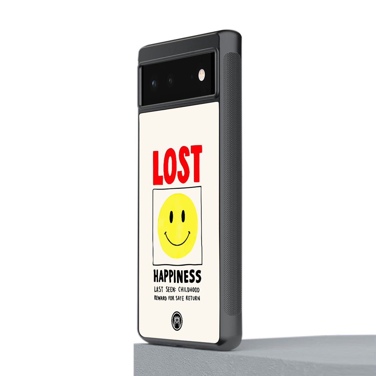 lost happiness back phone cover | glass case for Google Pixel 6A