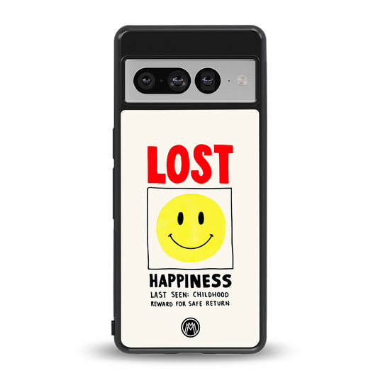 lost happiness back phone cover | glass case for google pixel 7 pro