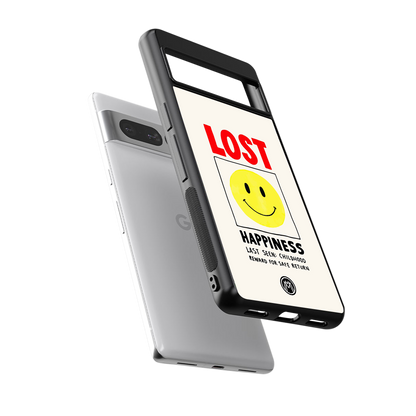 lost happiness back phone cover | glass case for google pixel 7 pro