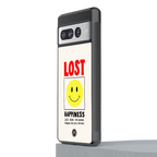 lost happiness back phone cover | glass case for google pixel 7 pro