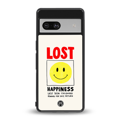 lost happiness back phone cover | glass case for Google Pixel 7