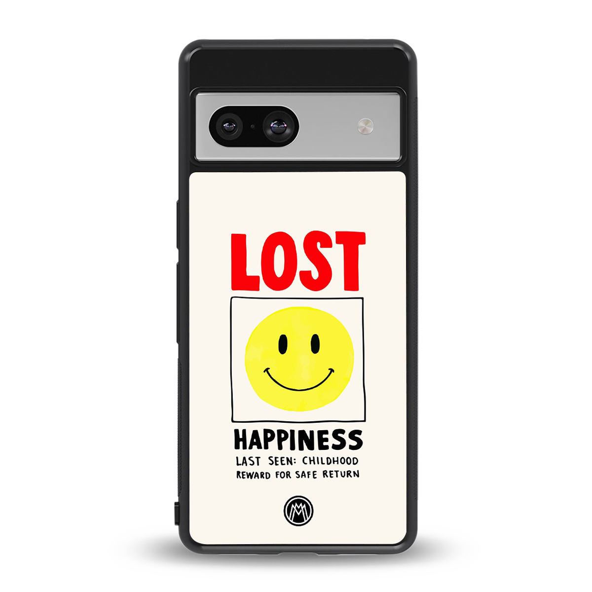 lost happiness back phone cover | glass case for Google Pixel 7A