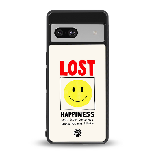lost happiness back phone cover | glass case for Google Pixel 7A