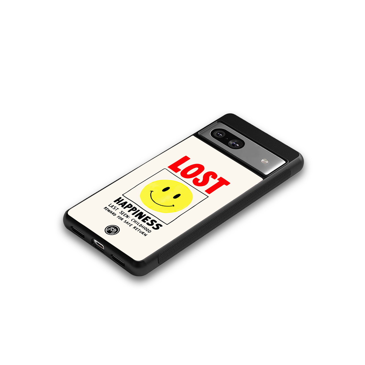 lost happiness back phone cover | glass case for Google Pixel 7A