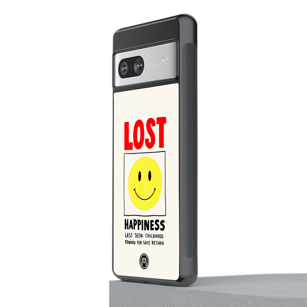 lost happiness back phone cover | glass case for Google Pixel 7