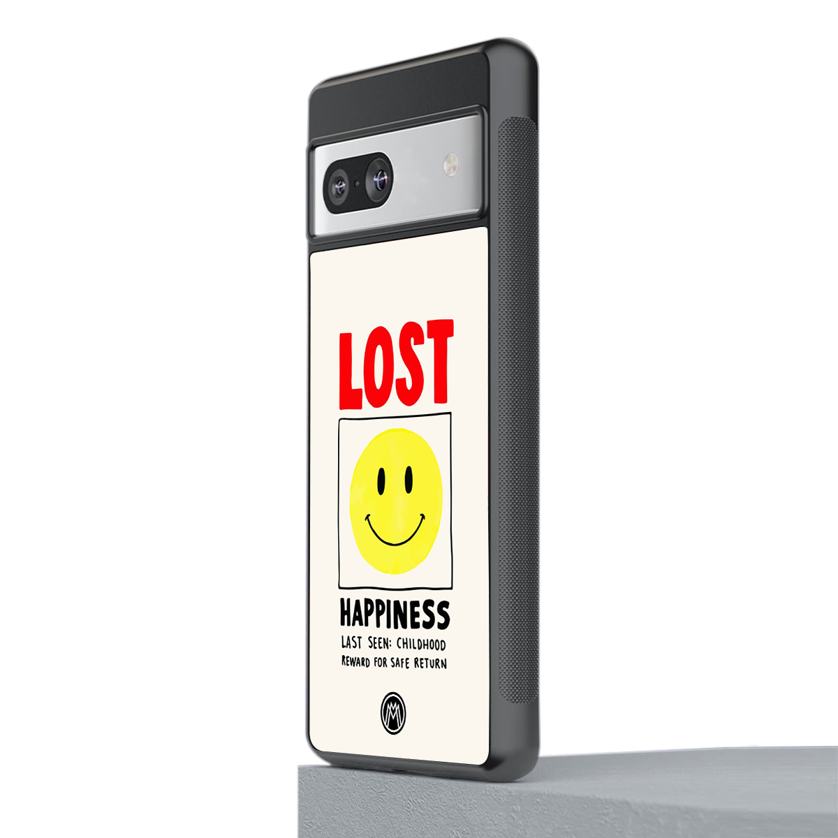 lost happiness back phone cover | glass case for Google Pixel 7A