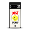 lost happiness back phone cover | glass case for google pixel 8 pro