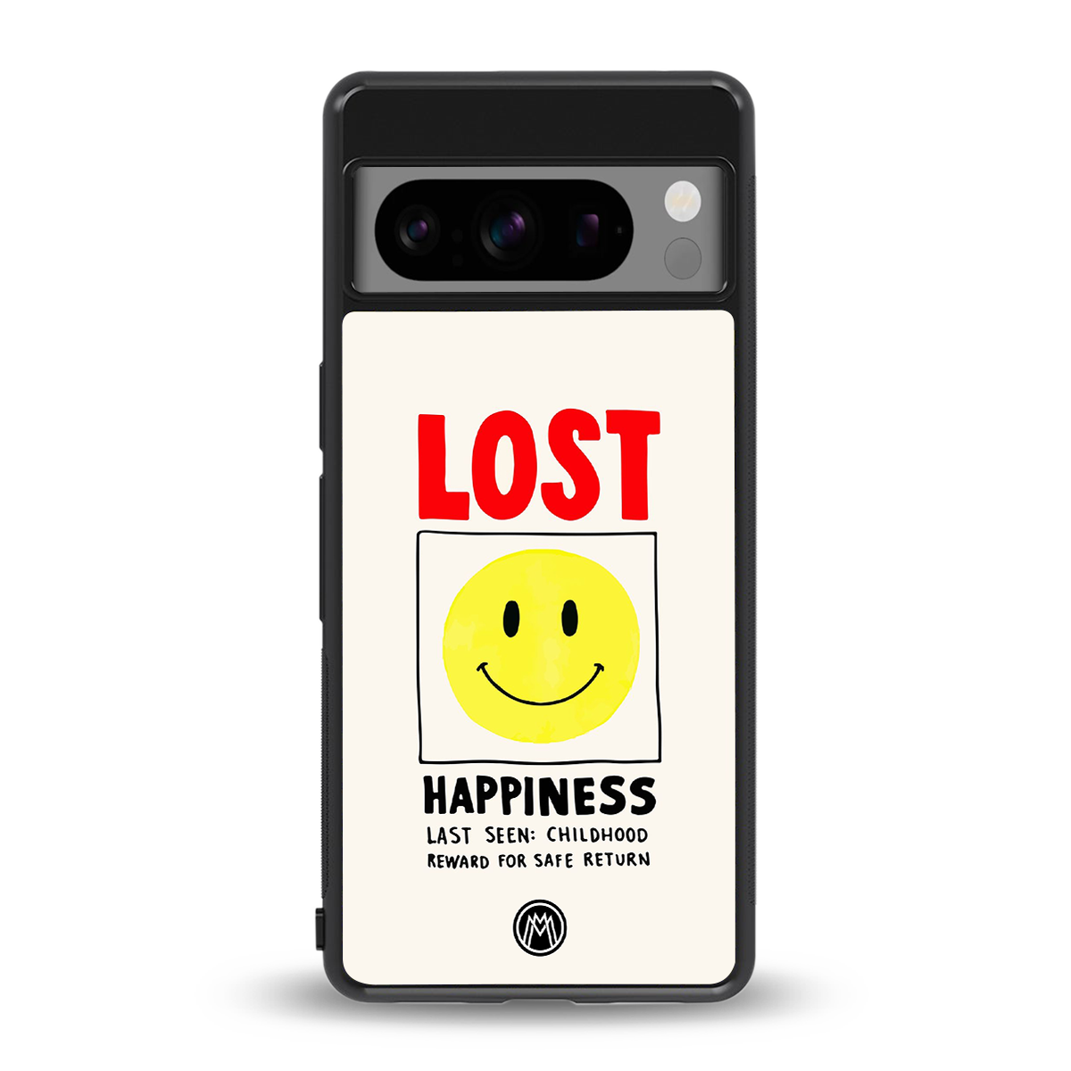 lost happiness back phone cover | glass case for google pixel 8 pro