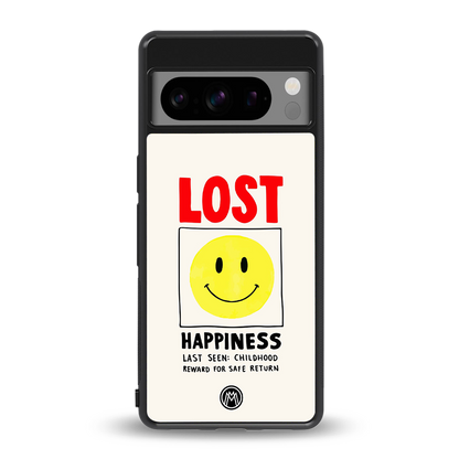 lost happiness back phone cover | glass case for google pixel 8 pro