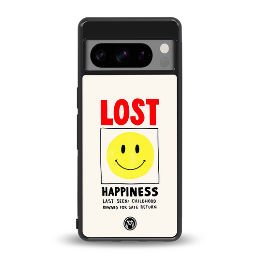 lost happiness back phone cover | glass case for google pixel 8 pro