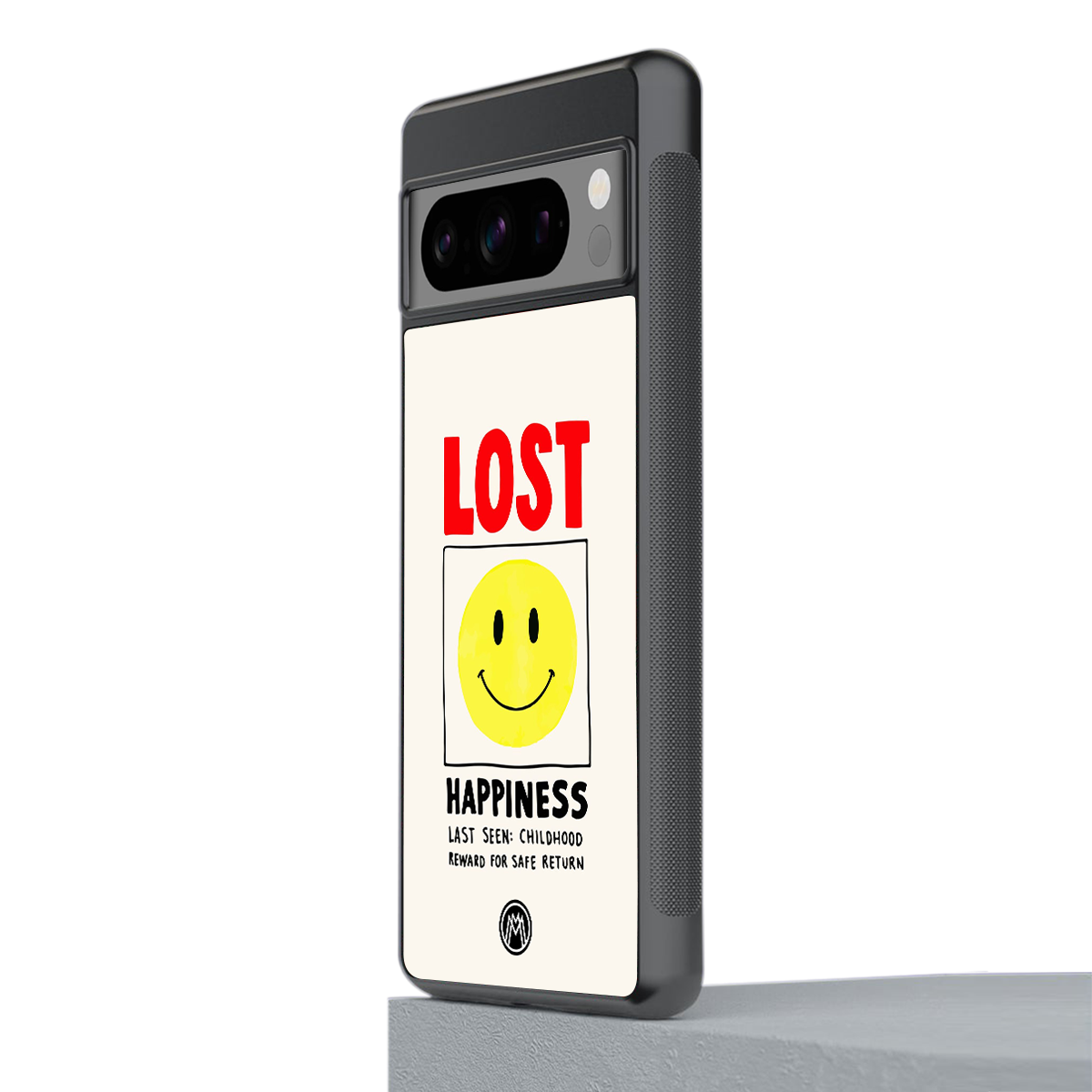 lost happiness back phone cover | glass case for google pixel 8 pro