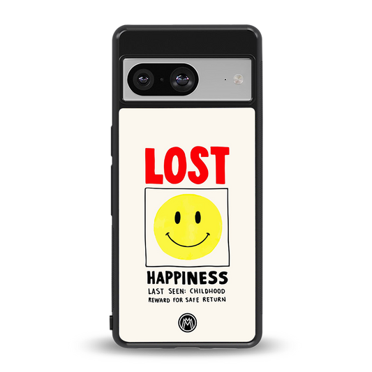 lost happiness back phone cover | glass case for Google Pixel 8