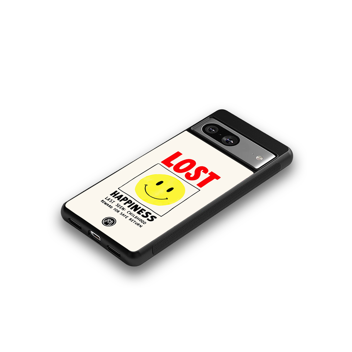 lost happiness back phone cover | glass case for Google Pixel 8