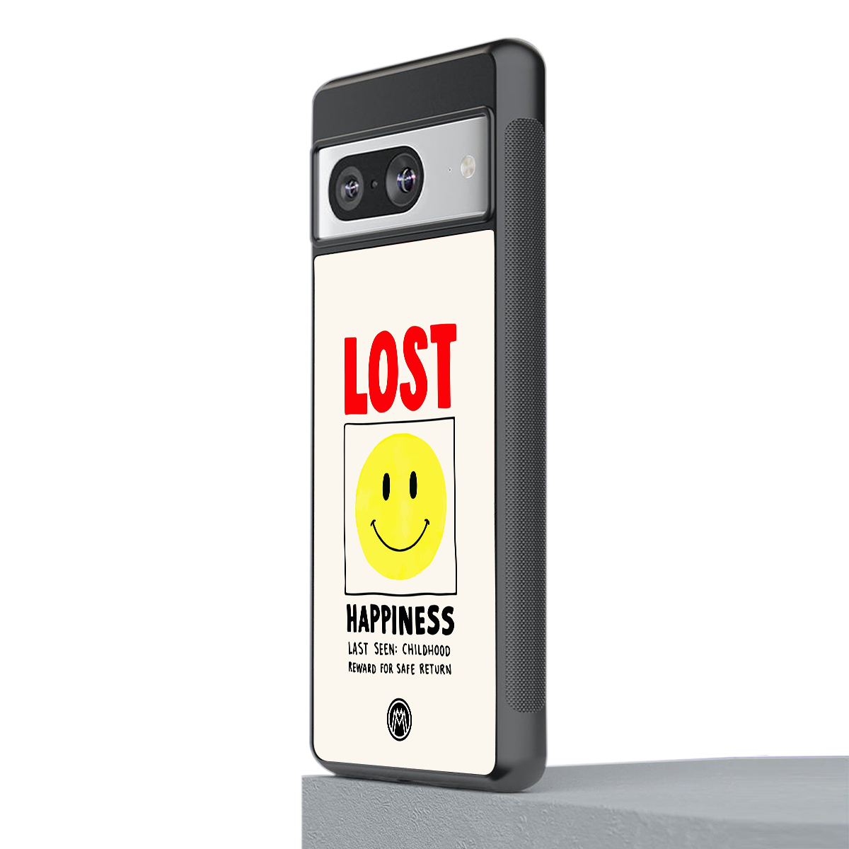 lost happiness back phone cover | glass case for Google Pixel 8