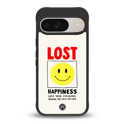 lost happiness back phone cover | glass case for google pixel 9