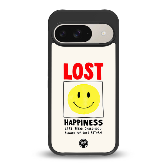 lost happiness back phone cover | glass case for google pixel 9