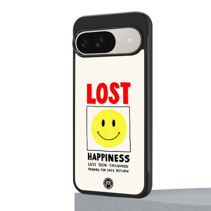 lost happiness back phone cover | glass case for google pixel 9