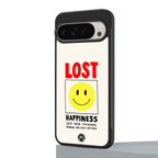 lost happiness back phone cover | glass case for google pixel 9 pro