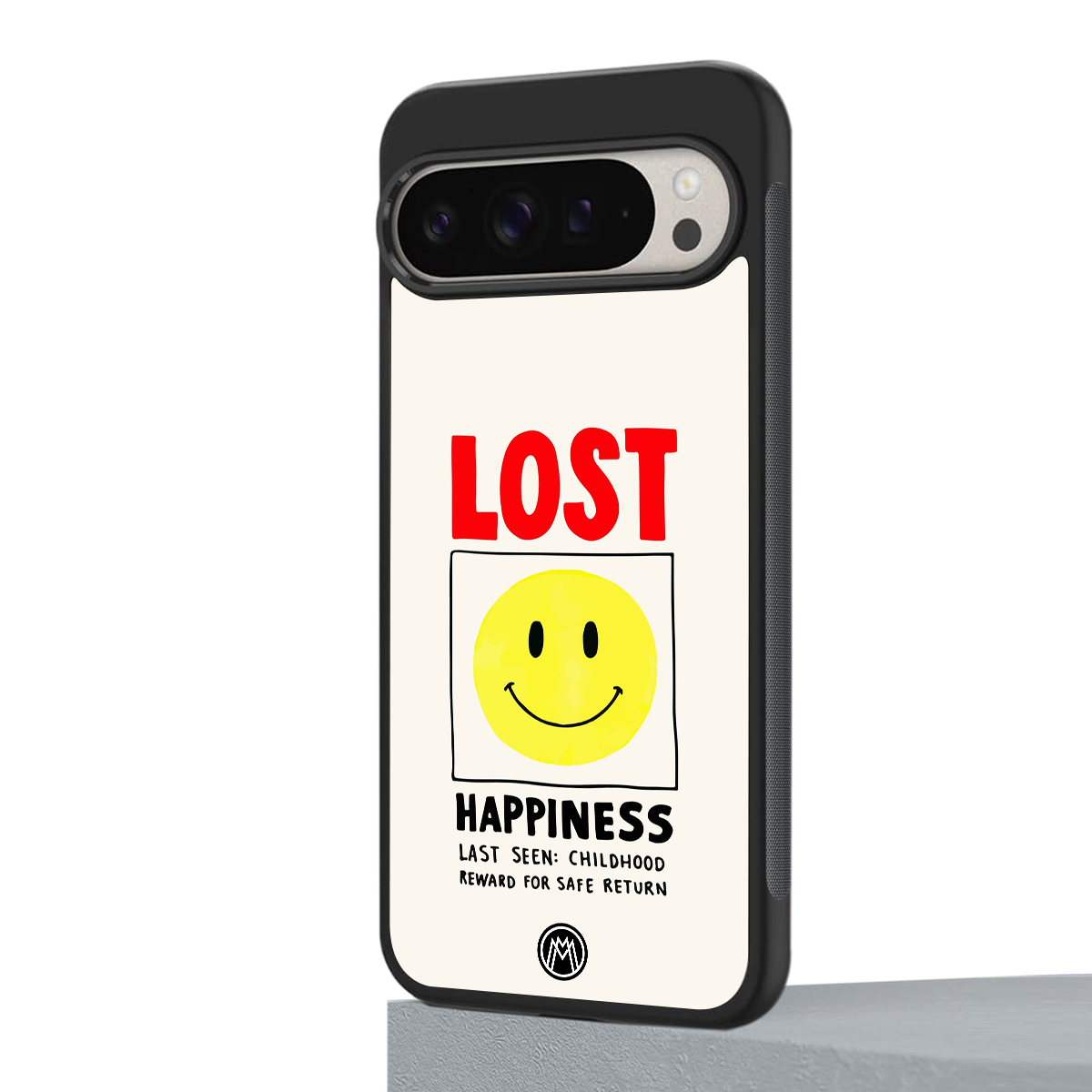 lost happiness back phone cover | glass case for google pixel 9 pro