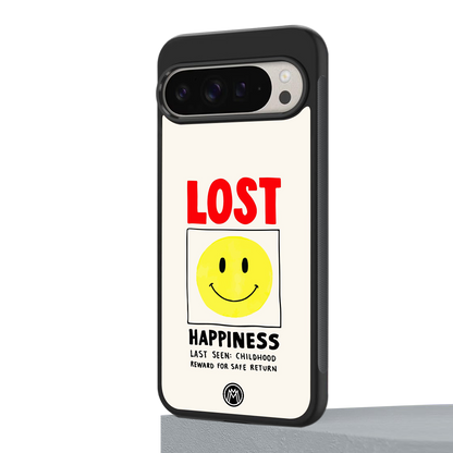 lost happiness back phone cover | glass case for google pixel 9 pro