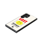 lost happiness back phone cover | glass case for samsung galaxy s23 ultra