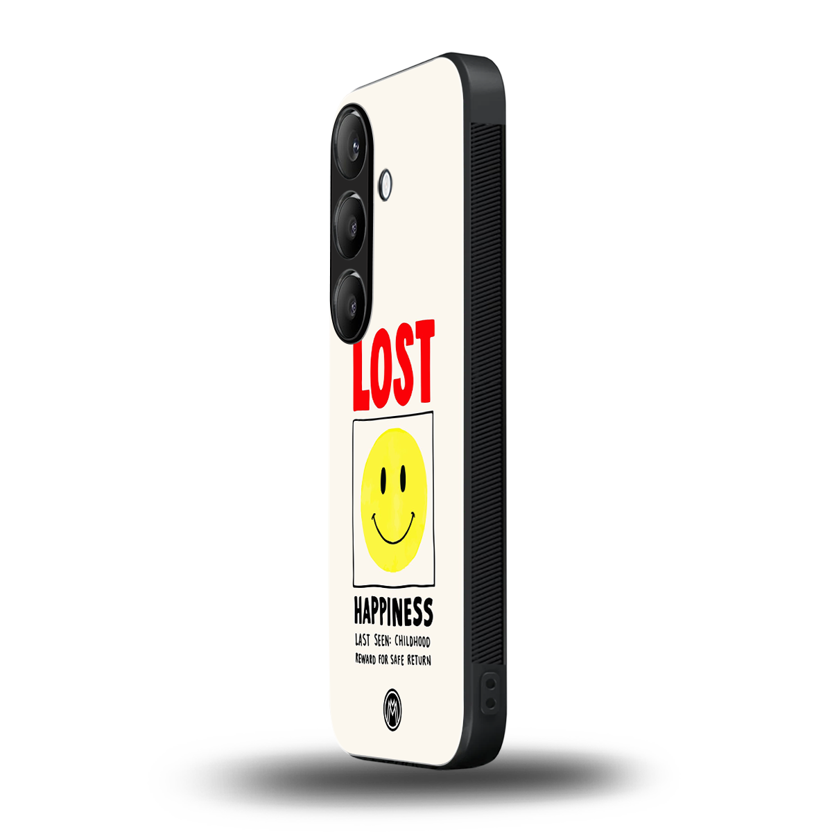 lost happiness back phone cover | glass case for samsung galaxy s24 plus