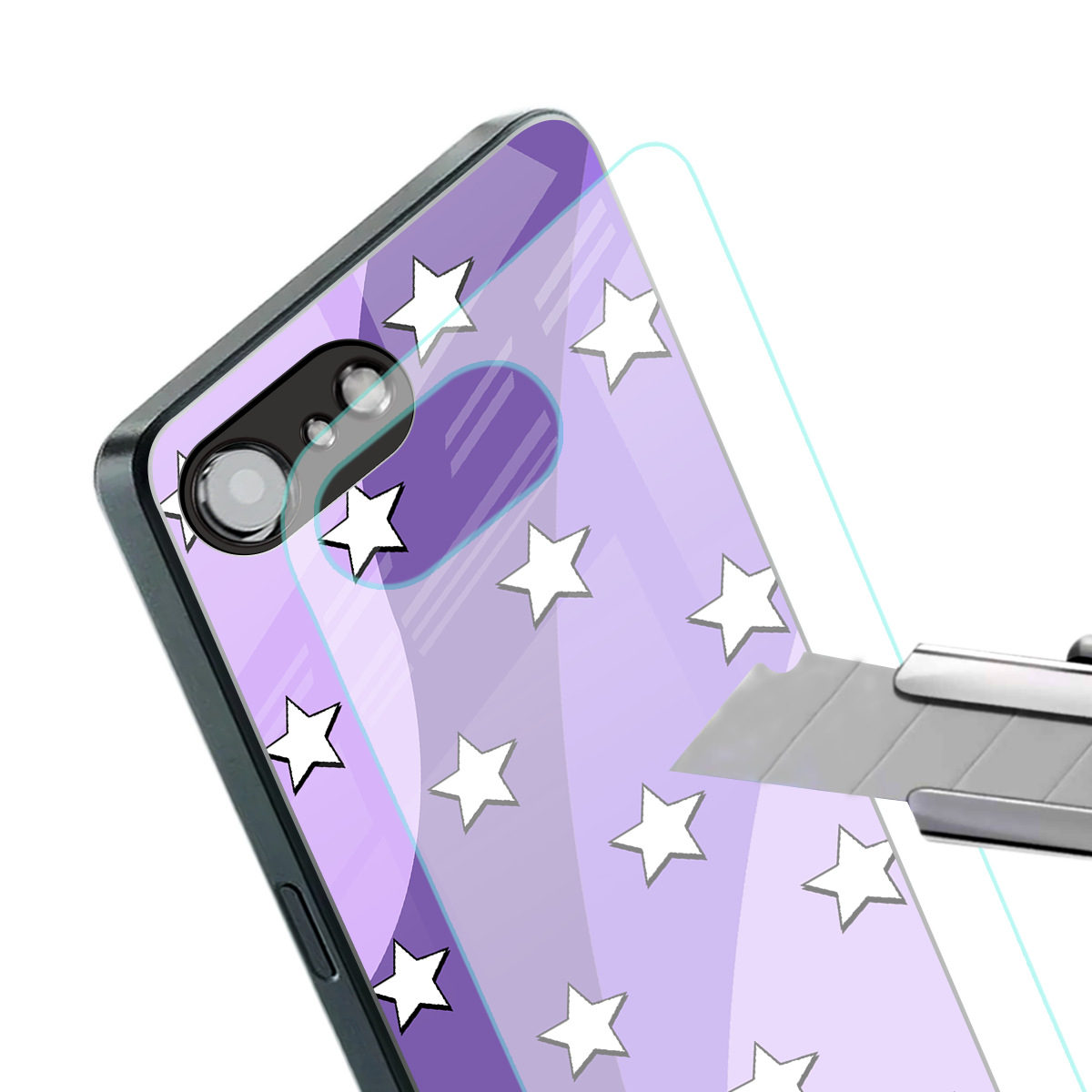 lost in paradise grape edition back phone cover | glass case for iphone 16e