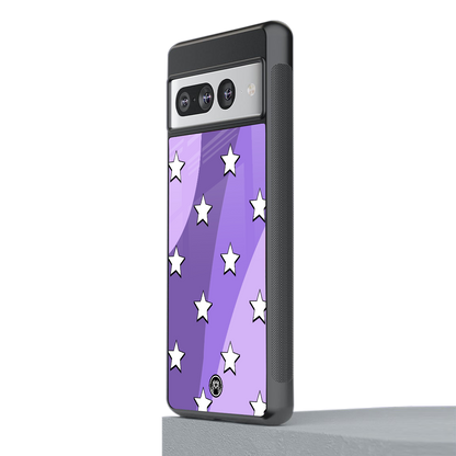 lost in paradise grape edition back phone cover | glass case for google pixel 7 pro