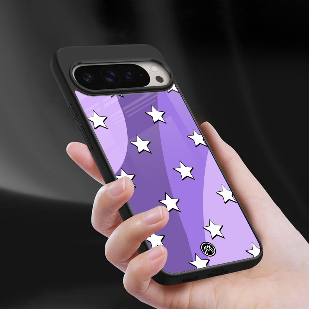 lost in paradise grape edition back phone cover | glass case for google pixel 9 pro