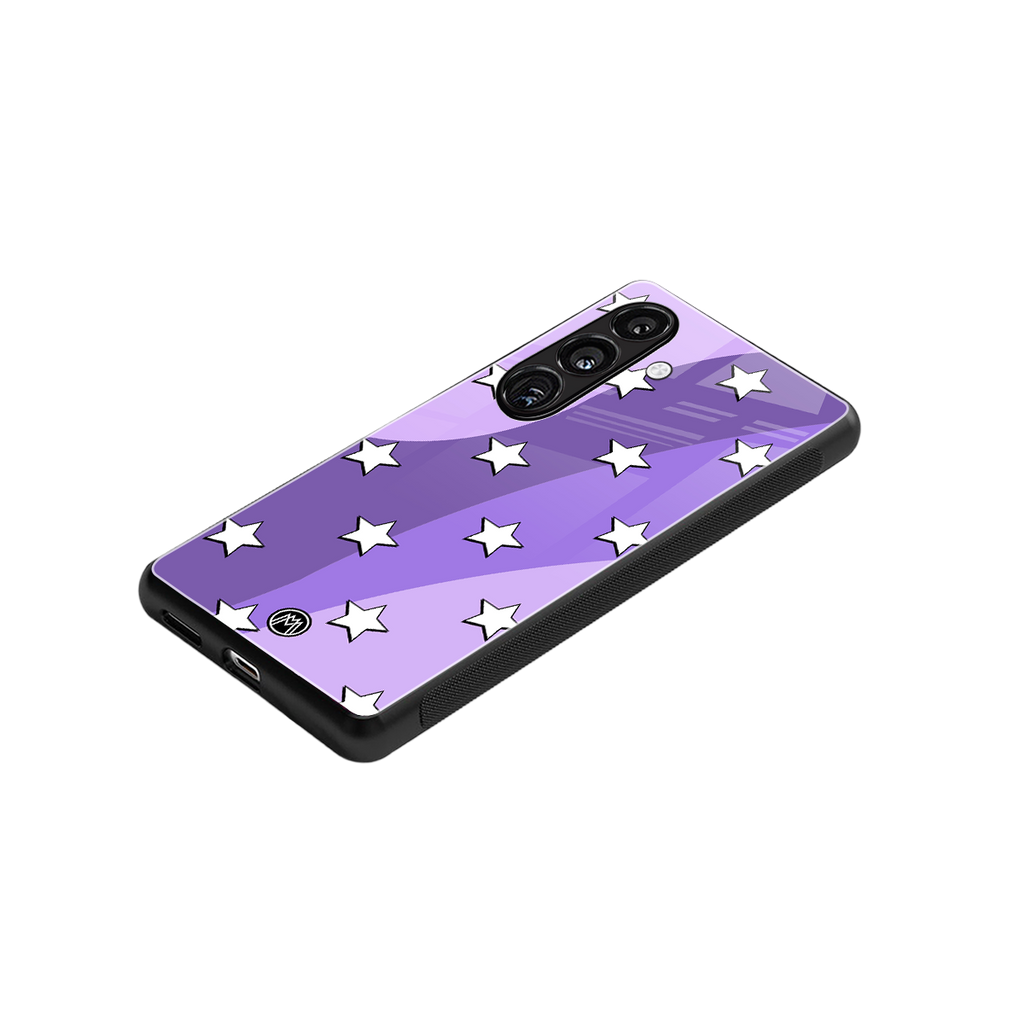 lost in paradise grape edition back phone cover | glass case for samsung galaxy s24 fe