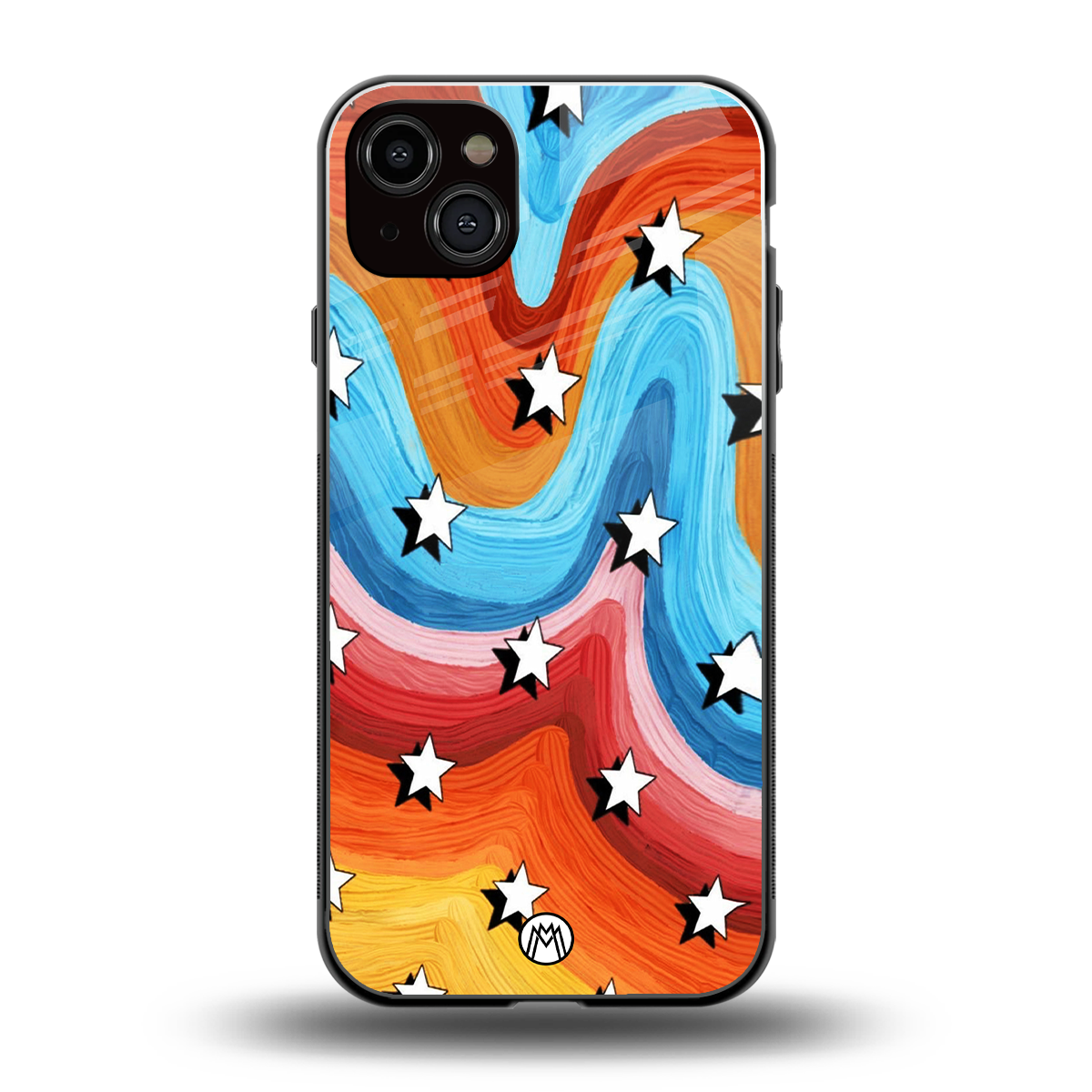 lost in paradise back phone cover | glass case for iphone 15 plus