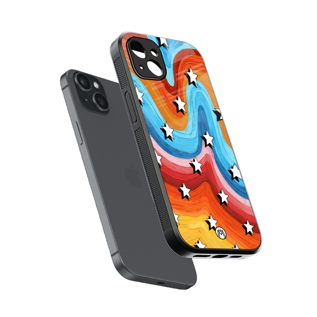lost in paradise back phone cover | glass case for iphone 15 plus