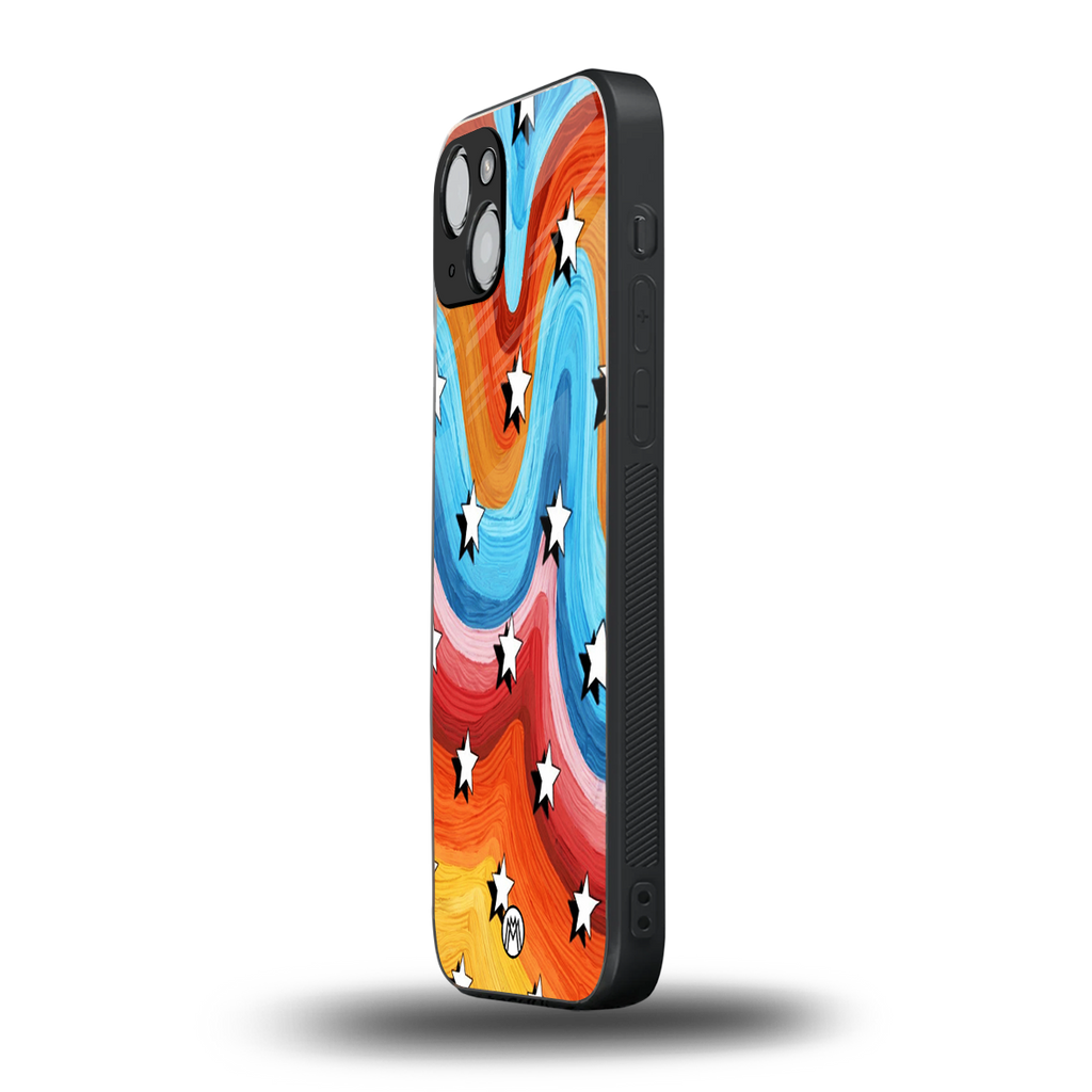 lost in paradise back phone cover | glass case for iphone 15 plus