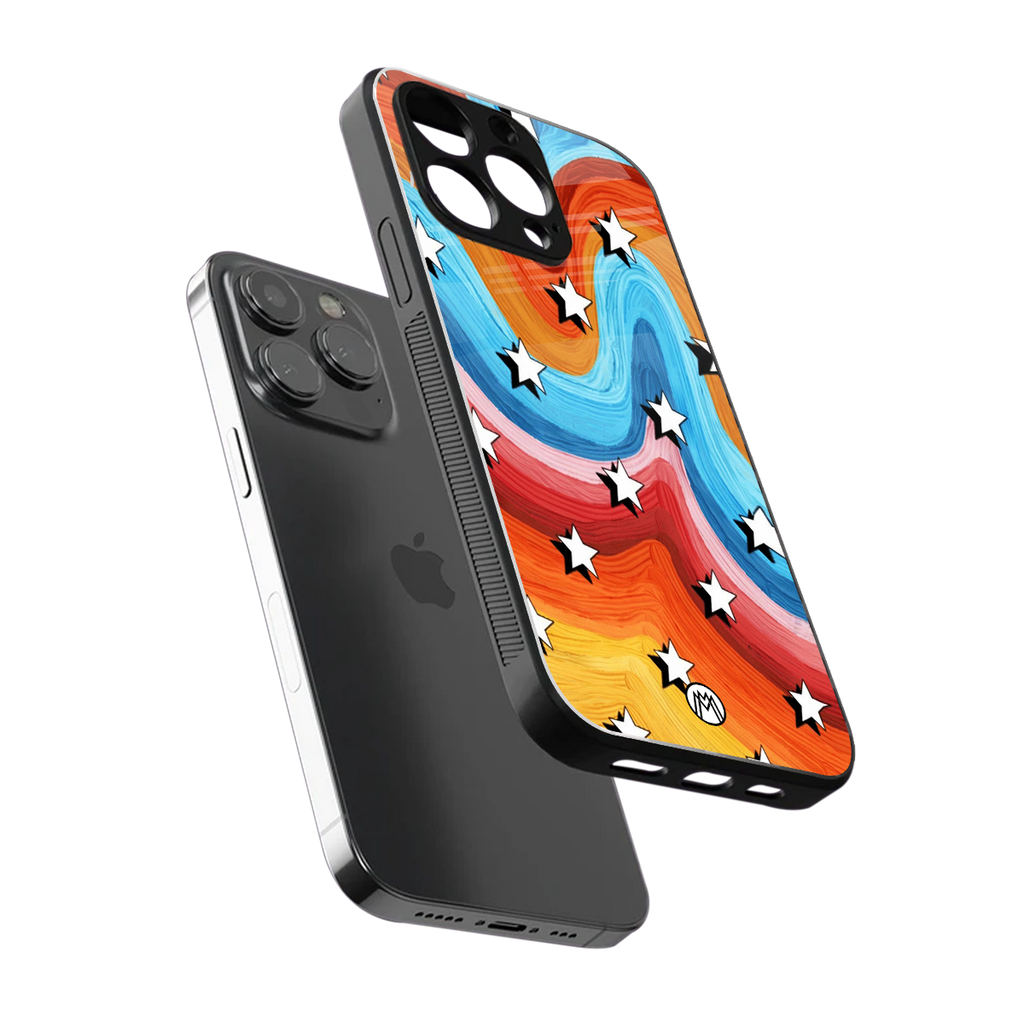 lost in paradise back phone cover | glass case for iphone 15 pro