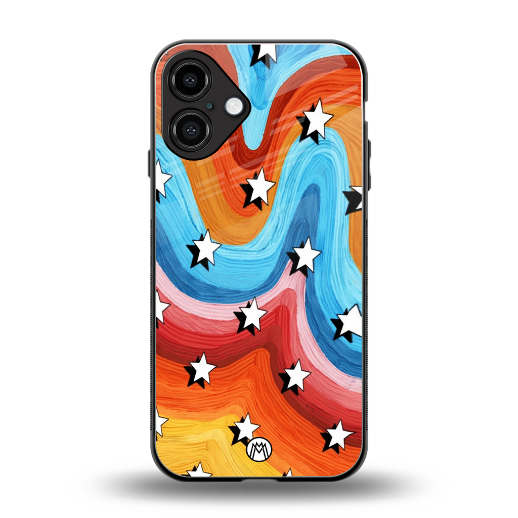 lost in paradise back phone cover | glass case for iphone 16 plus