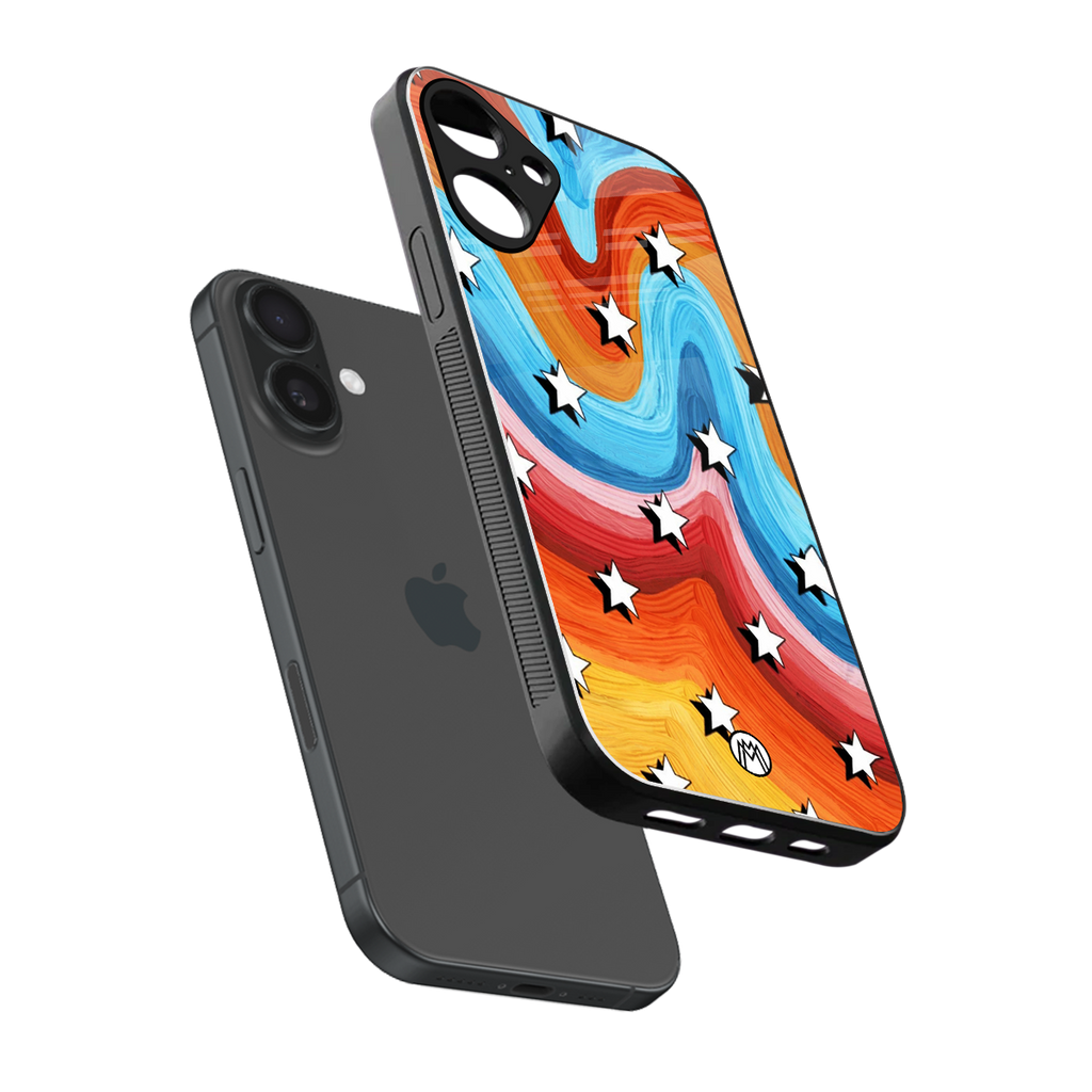 lost in paradise back phone cover | glass case for iphone 16 plus