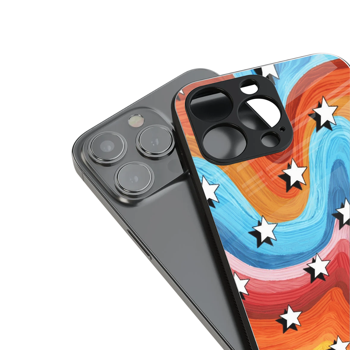 lost in paradise back phone cover | glass case for iphone 16 plus