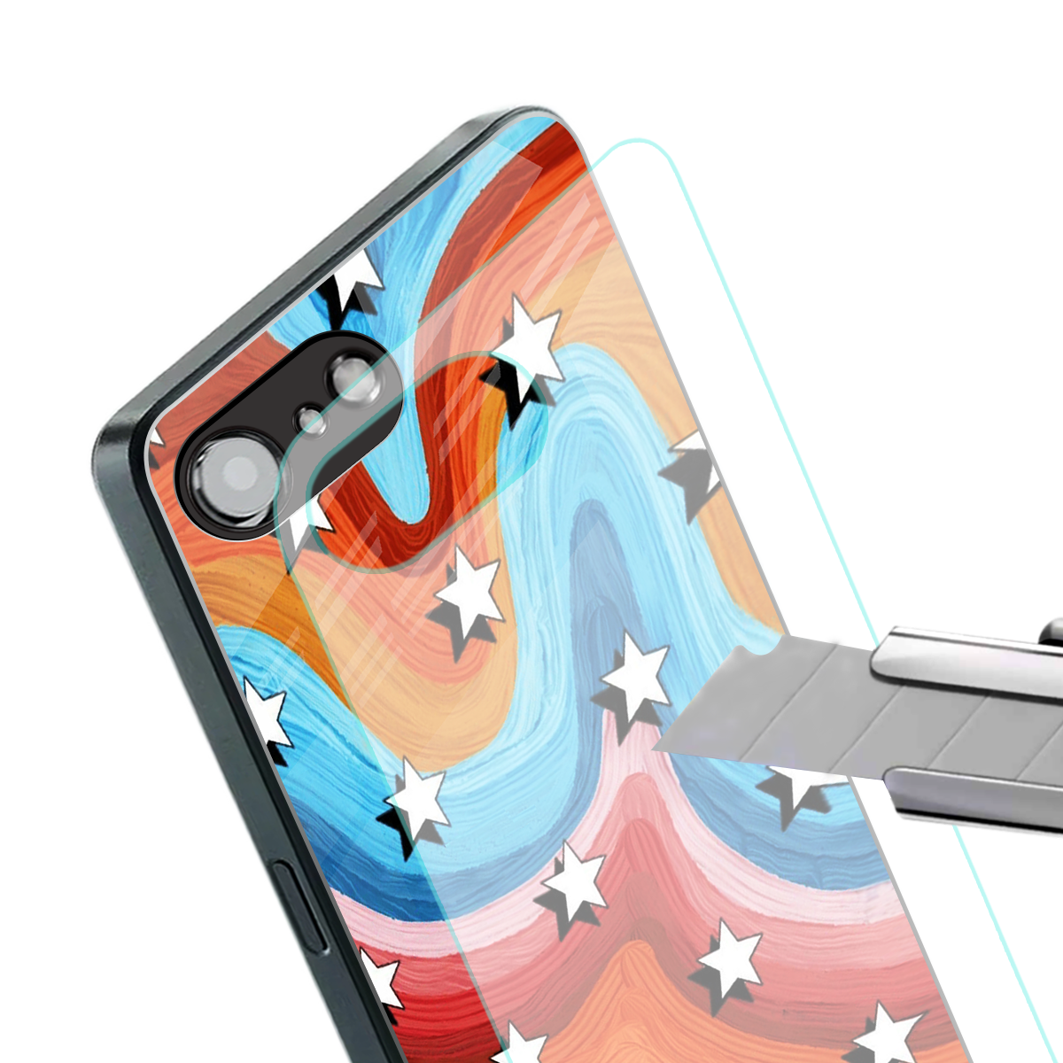 lost in paradise back phone cover | glass case for iphone 16e