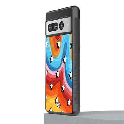 lost in paradise back phone cover | glass case for google pixel 7 pro