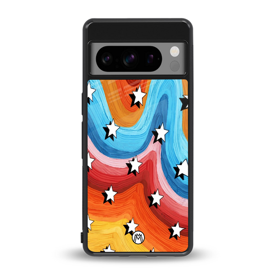 lost in paradise back phone cover | glass case for google pixel 8 pro