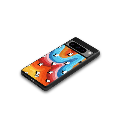 lost in paradise back phone cover | glass case for google pixel 8 pro