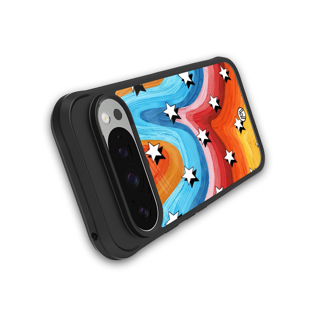 lost in paradise back phone cover | glass case for google pixel 9 pro