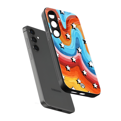 lost in paradise back phone cover | glass case for samsung galaxy s24 fe