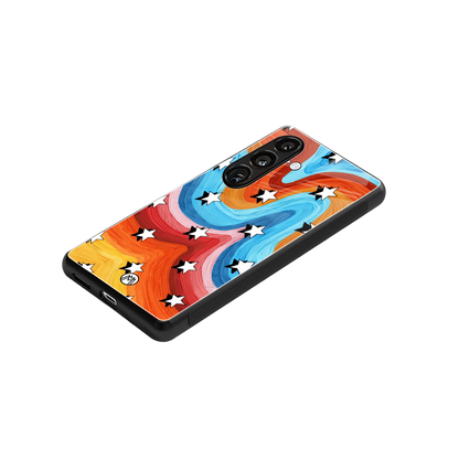 lost in paradise back phone cover | glass case for samsung galaxy s24 fe