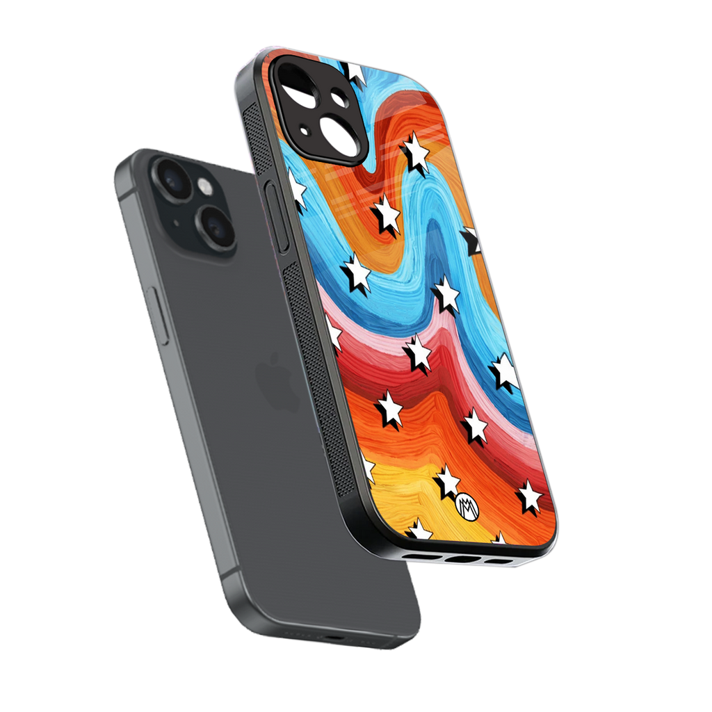 lost in paradise back phone cover | glass case for iphone 15
