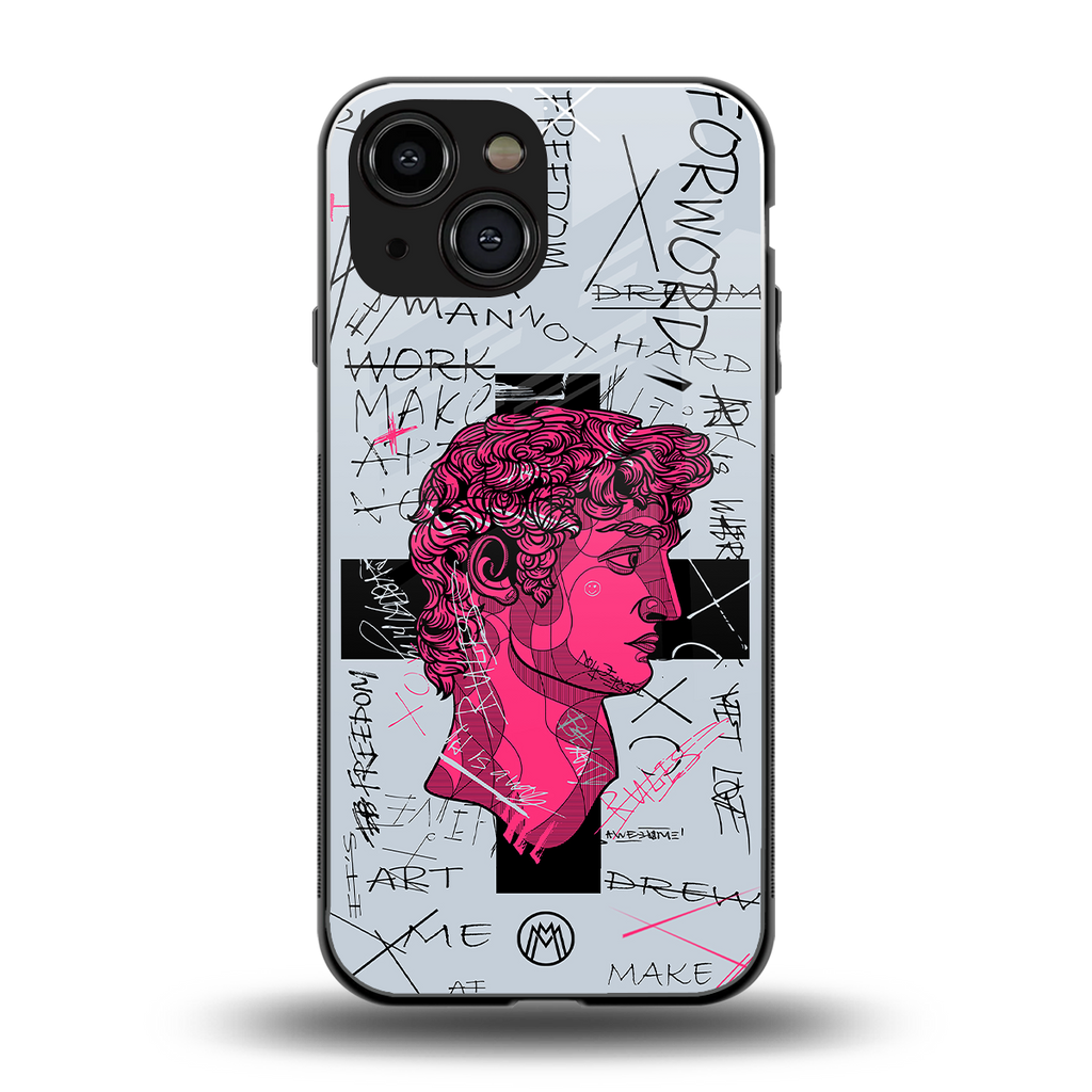 lost in reality david back phone cover | glass case for iphone 13 mini