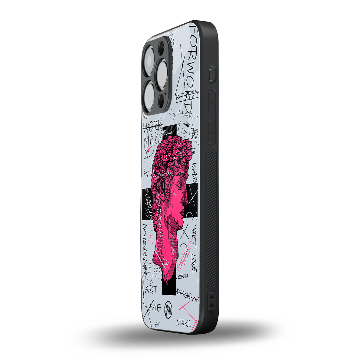 lost in reality david back phone cover | glass case for iphone 13 pro max