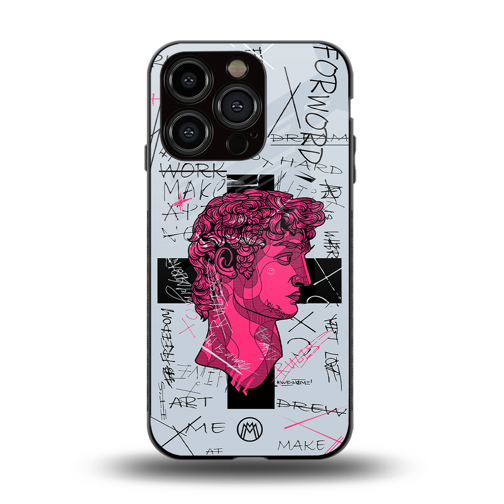 lost in reality david back phone cover | glass case for iphone 13 pro