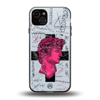 lost in reality david back phone cover | glass case for iphone 14 plus