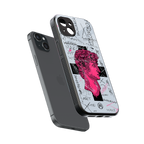 lost in reality david back phone cover | glass case for iphone 15 plus
